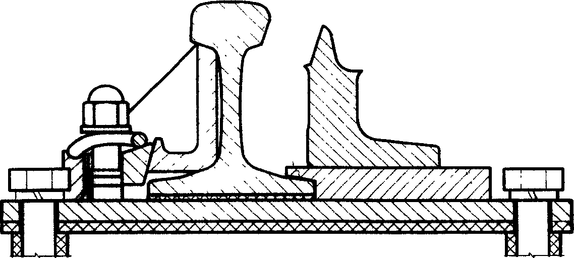 楔形调整新型弹片式扣件及扣压方法