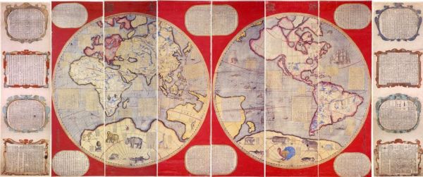 坤舆全图（近代较完整的世界地图）_百度百科