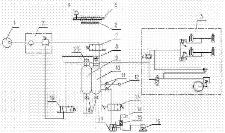 具有散热和维修功能气刹制动系统