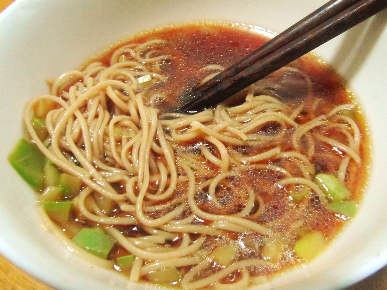 葱油清汤河捞面