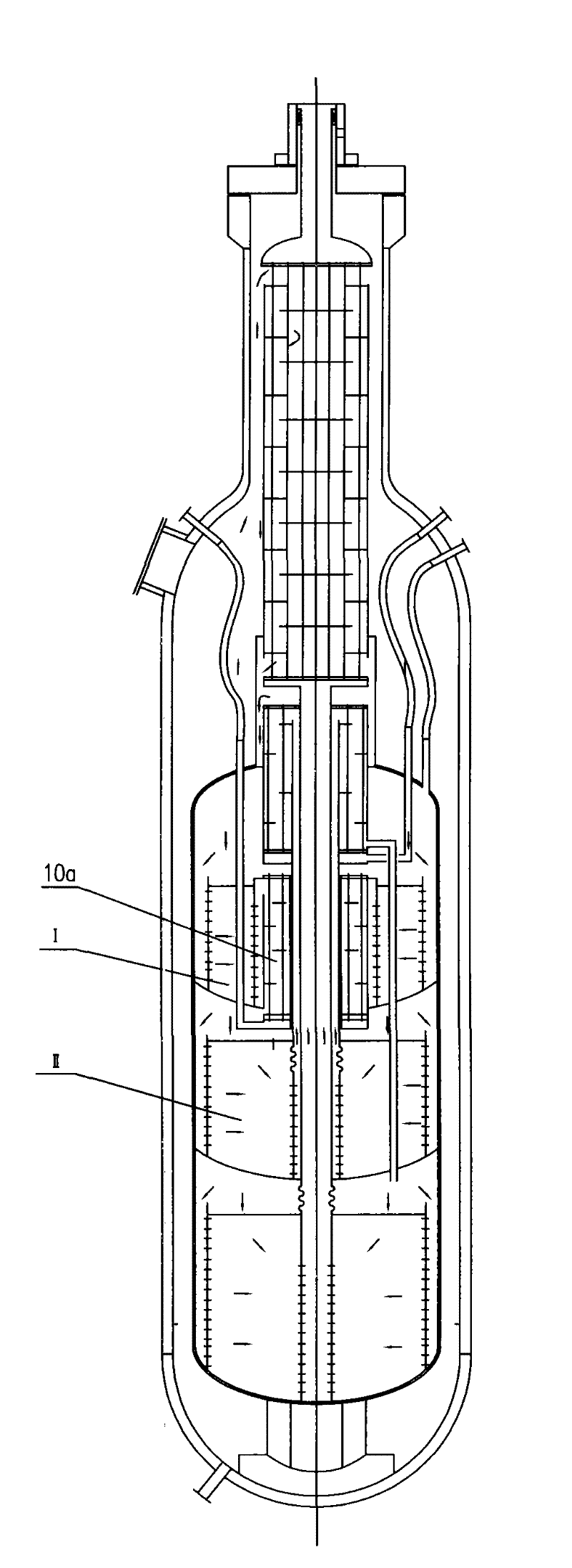 一种多段绝热间接换热节能型氨合成塔