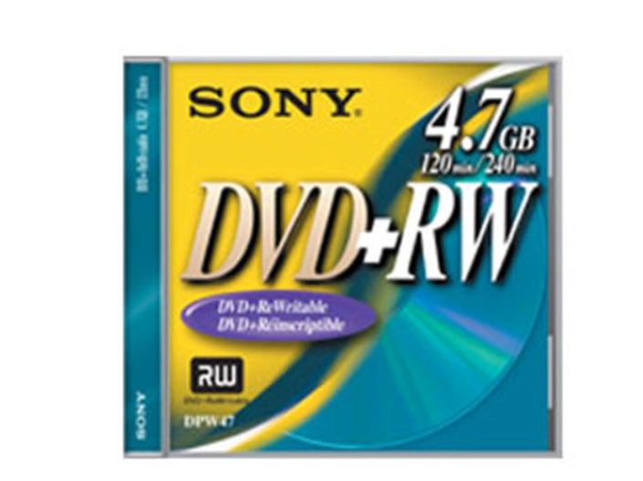 索尼dvd±rw光盘 (单片厚盒)