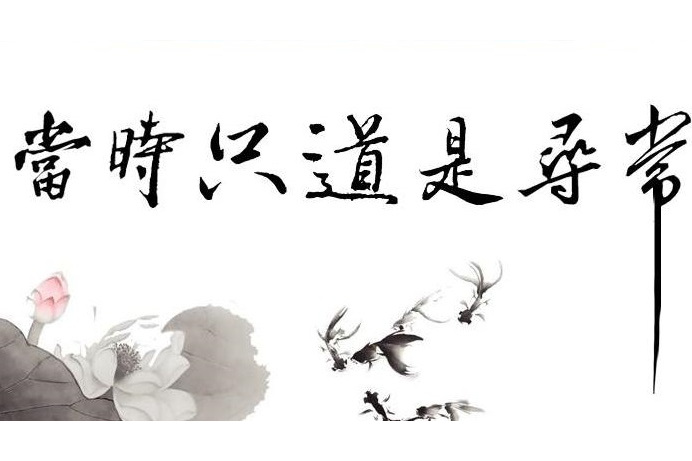 当时只道是寻常