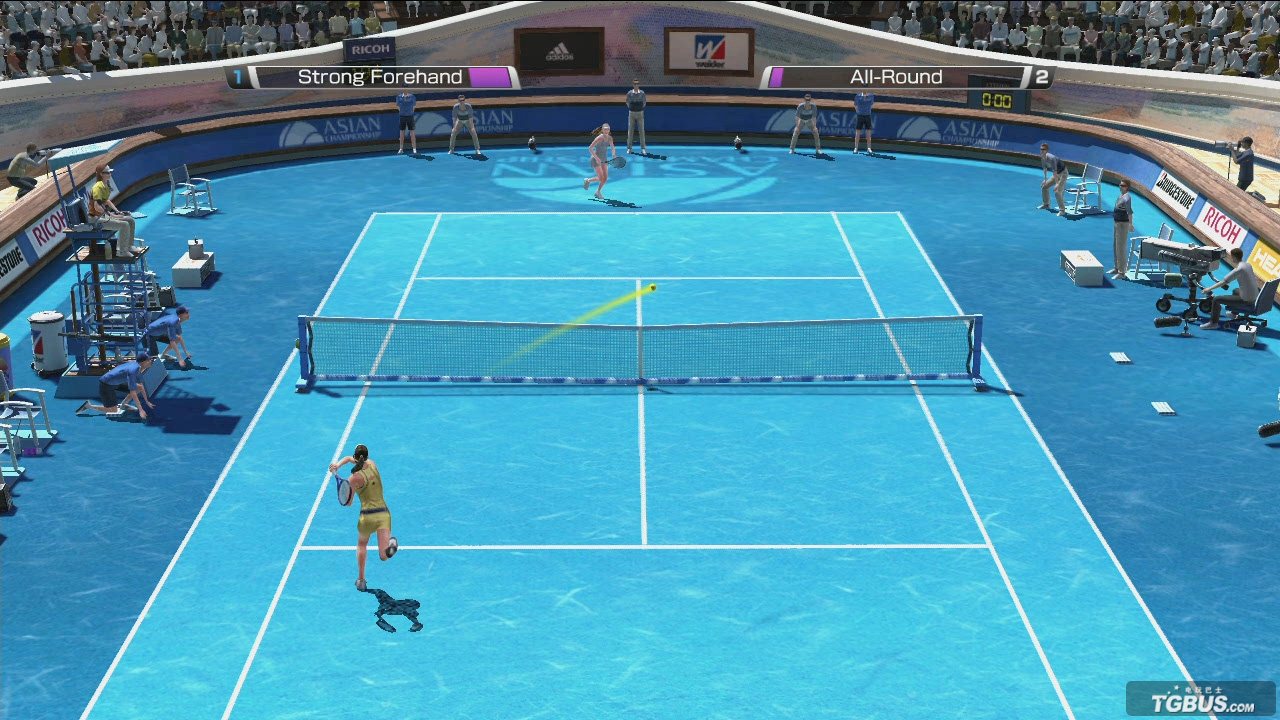 《vr网球4》是sega开发的一款spg游戏