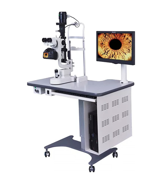  p>裂隙灯显微镜是眼科最常用的主要仪器.