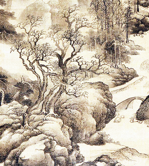 画得好看也是一种本事，清代王翚绘《仿古山水》_百科TA说