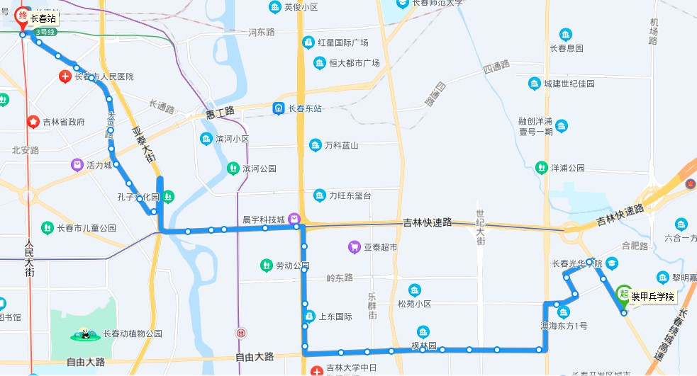 长春公交g301路