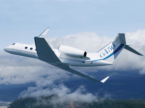  p>湾流g450是美国湾流公司早前生产的远程公务机g400的基础上研制