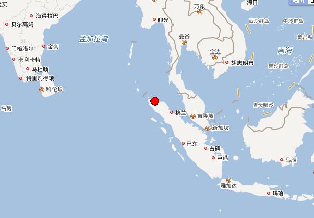 2016年12月7日苏门答腊岛海域6.8级地震