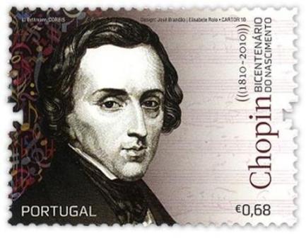肖邦纪念邮票