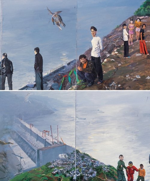 贾樟柯以他在三峡作画为题材,拍摄了纪录片《东》和电影《三峡好人》