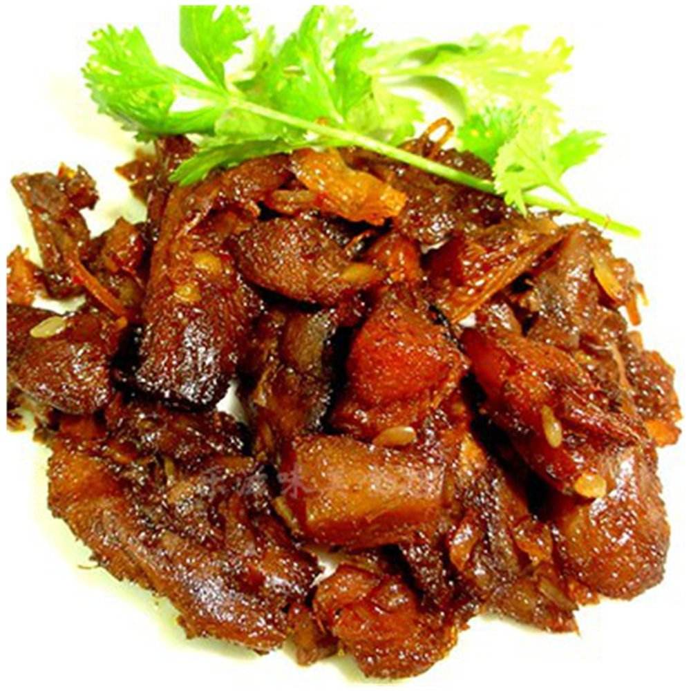  p>哈哥兔肉干是一道以兔子肉为主要食材制作的一道特产美食. /p>