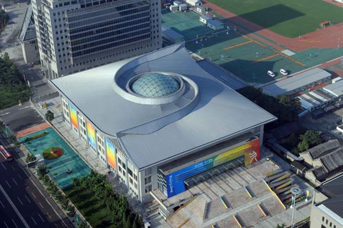  p>北京大学邱德拔体育馆(peking university khoo teck puat