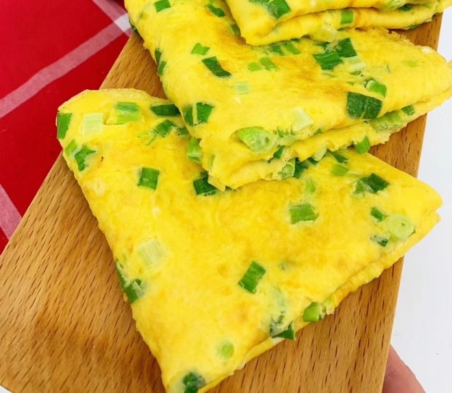 玉米面香葱蛋饼