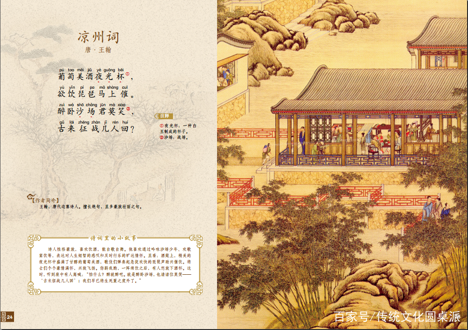 听一听《水墨古诗·凉州词》（王翰）：文人墨客为何钟情凉州？_百科TA说