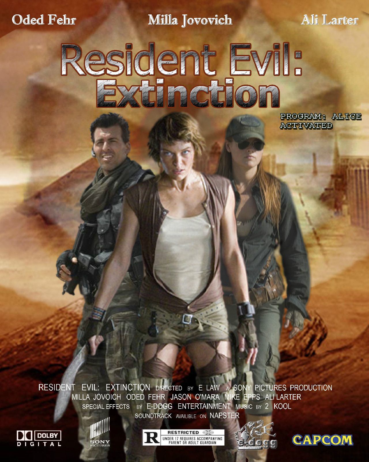 灭绝》是继《生化危机:启示录》的第三部"生化危机"系列的电影,由 a