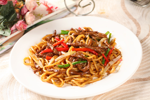 黑椒牛柳乌冬面