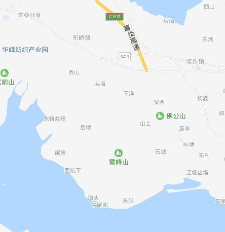 位于福建省莆田市秀屿区平海镇和东桥镇交界