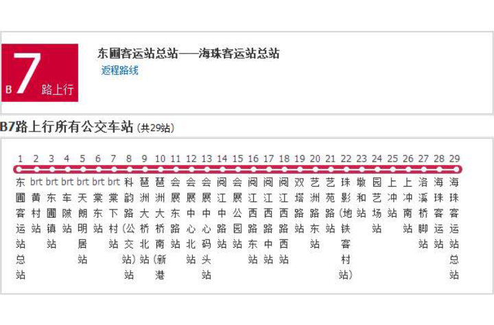 data-id="gnzvkj95rq">广州公交b7路快线运营于中国广东省广州市天河