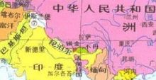 重庆与 南亚 、西亚部分 示意图