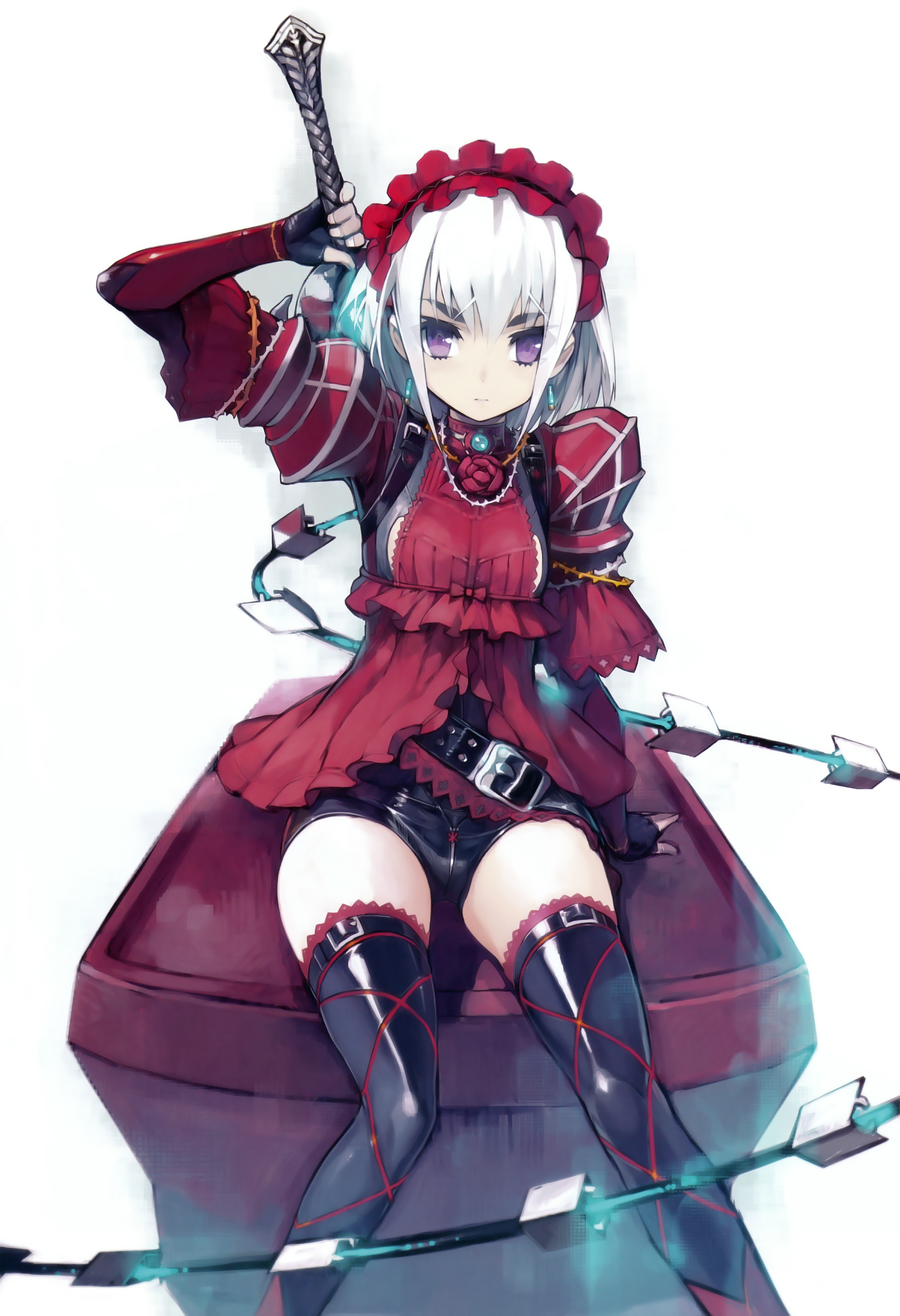 银发,紫瞳,身材娇小细瘦美丽的 a target="_blank" href="/item/少女