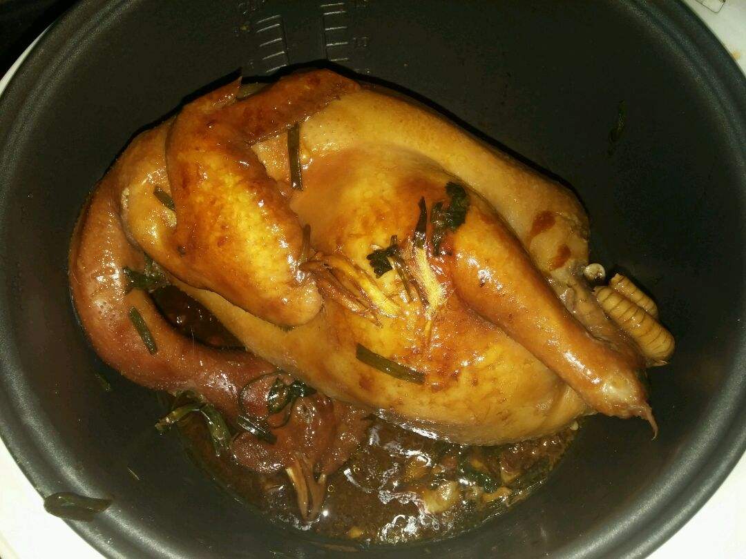 电饭焗鸡