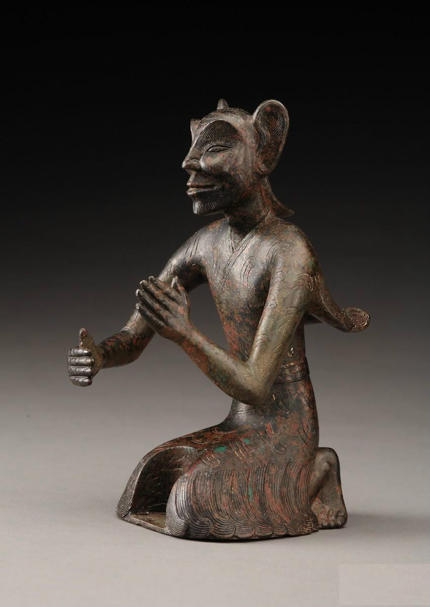  p>铜羽人是一个 a target="_blank" href="/item/西汉">西汉 /a>青铜