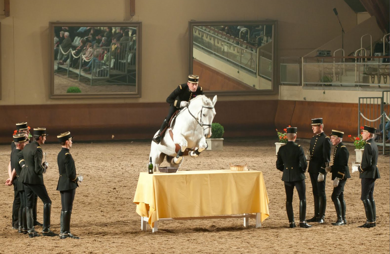 不灭的骑士精神 法国索米尔黑骑士马术 百科ta说