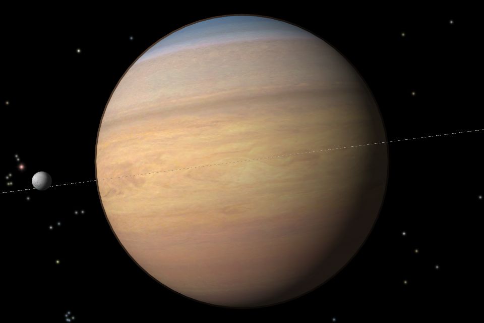 土星表面的温度约为-140℃.土星表面有时会出现白斑,称为土星白斑.