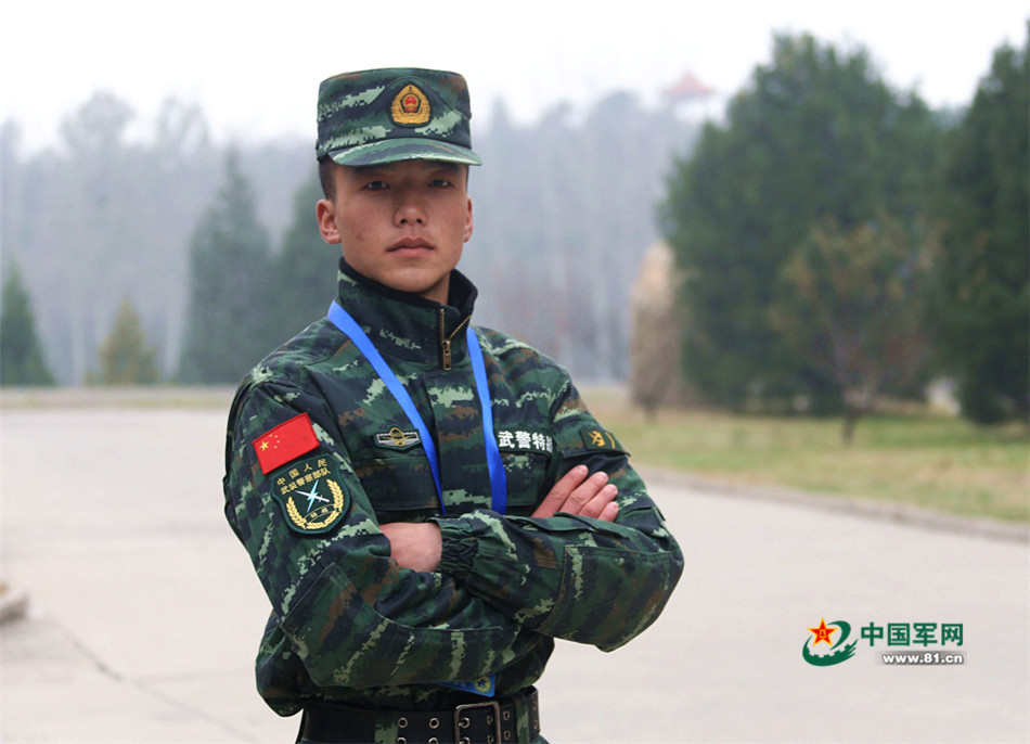  p>张志佳,武警8650部队军人. /p>