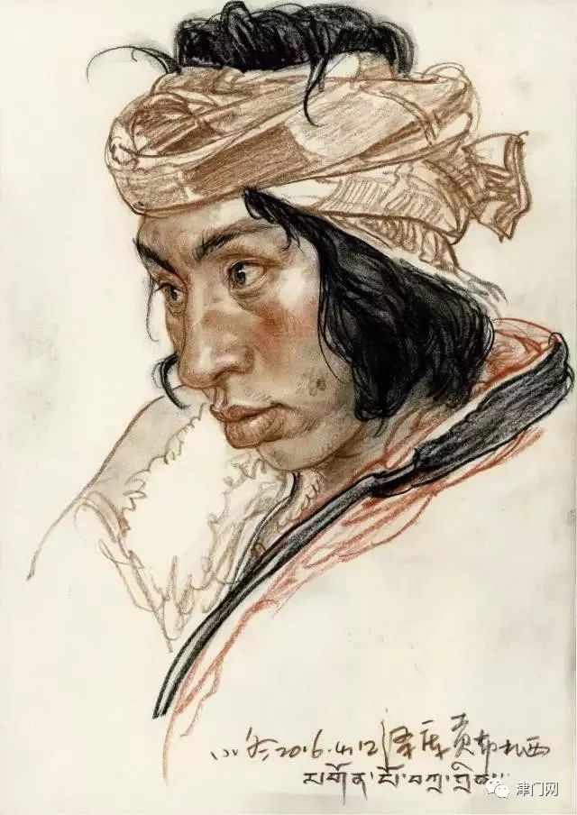 艺术世界」天津美术学院教授：于小冬彩碳人物速写作品_百科TA说