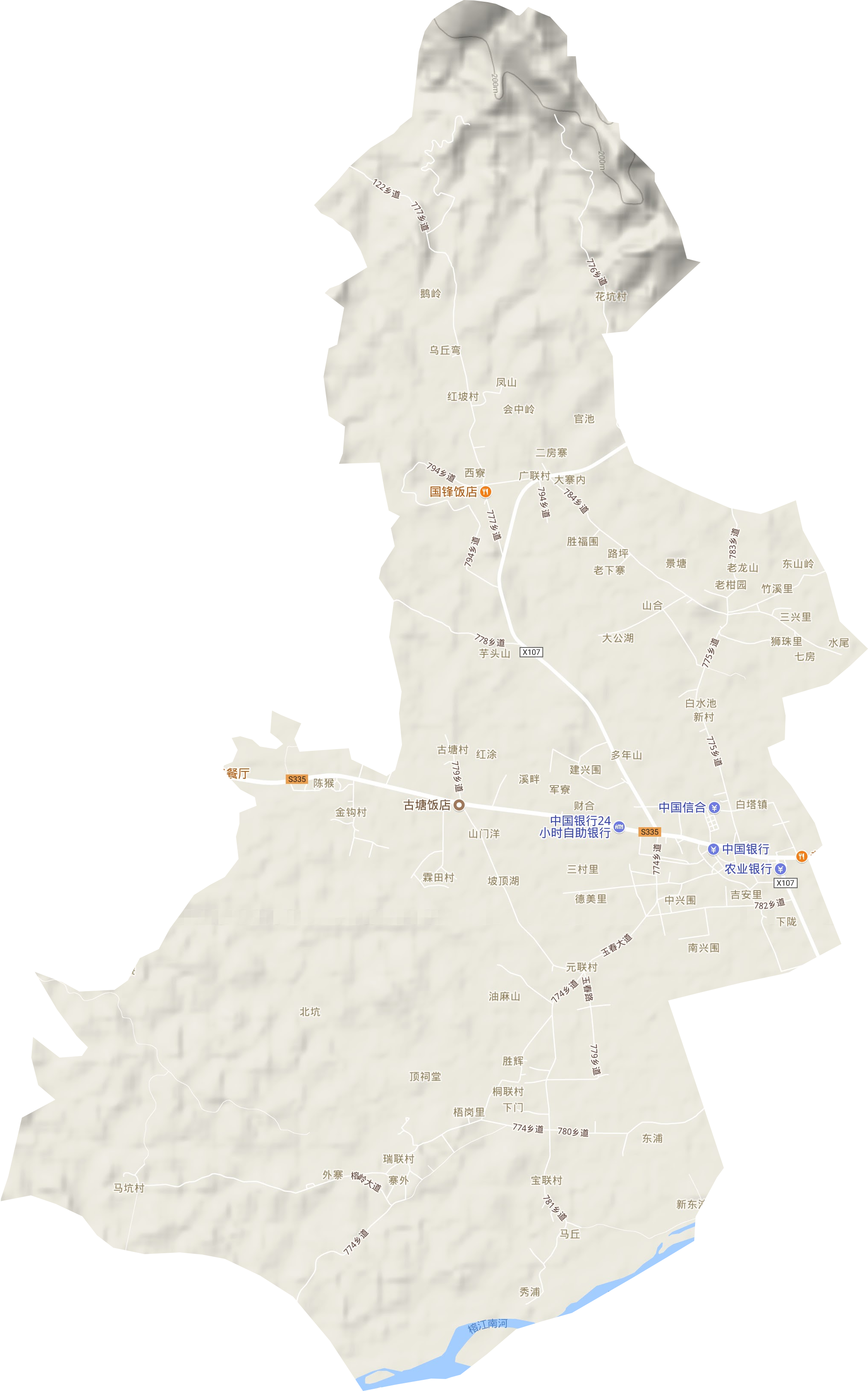 lemmaid="1532633">揭阳市 /a>揭东区,位于揭东县西部,东与桂岭镇