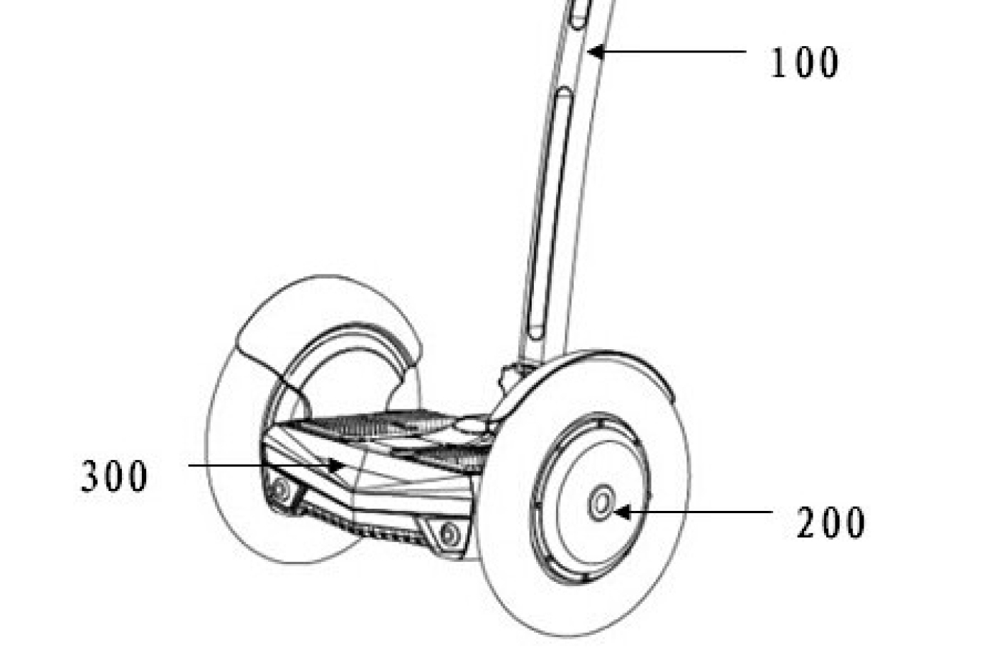 一种电机外置式自平衡双轮电动车