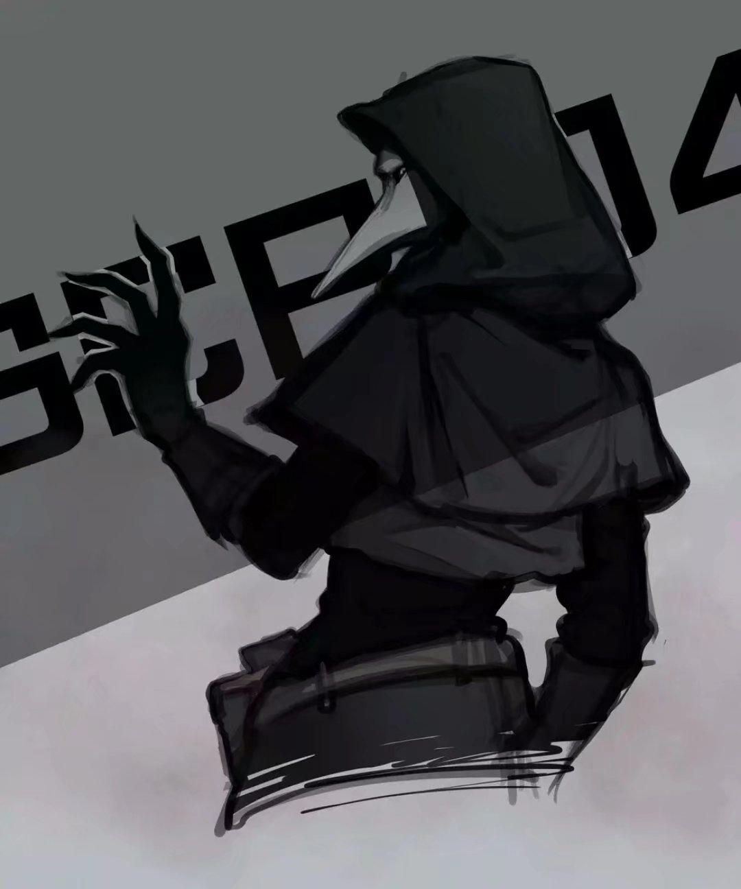 系列中的一个人形scp生物