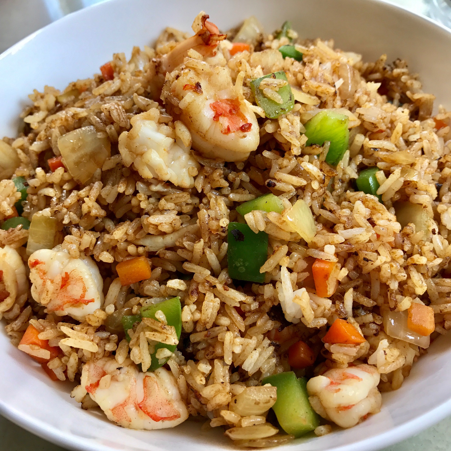 咖喱虾仁炒饭
