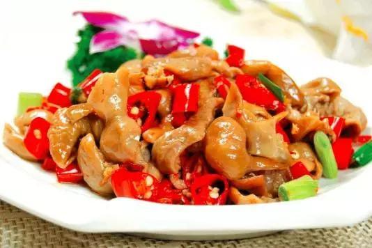 辣味姜葱炒大肠