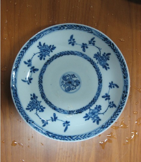 清康熙青花薄胎茶具