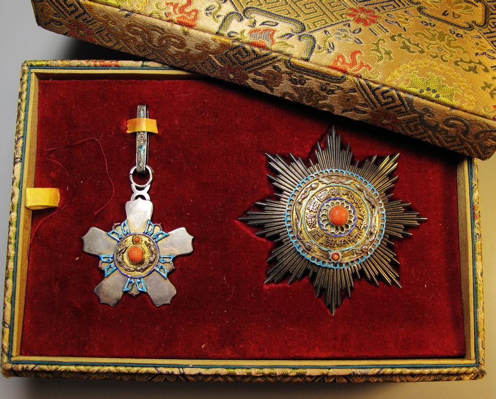  p data-id="gnwtj6l44w">清末宝星勋章,正式名称双龙宝星,分五等11级