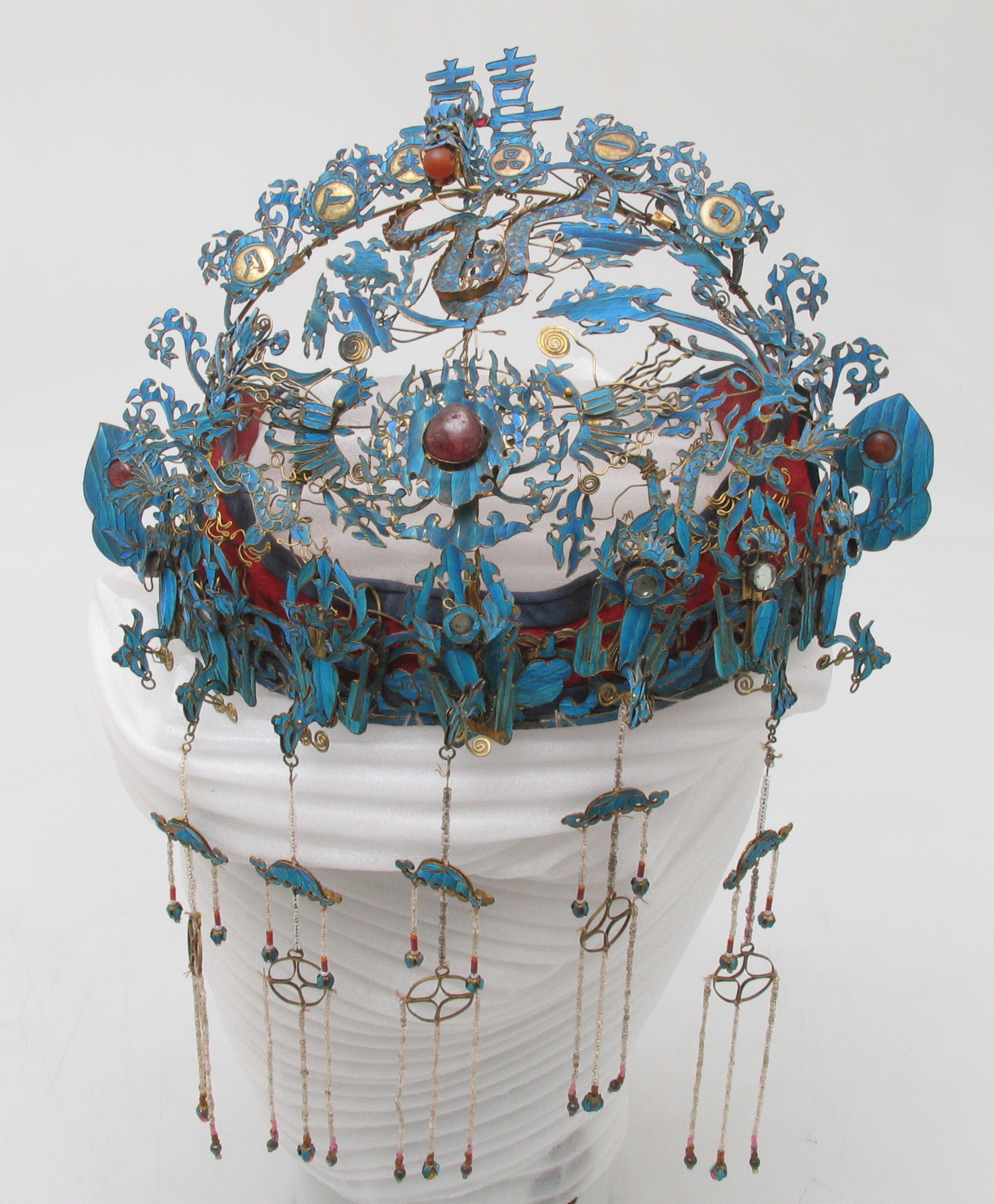 清一品夫人双喜点翠凤冠