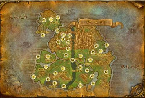 data-lemmaid="66392">魔兽世界 /a>中的一张地图名(即血精灵的出生地