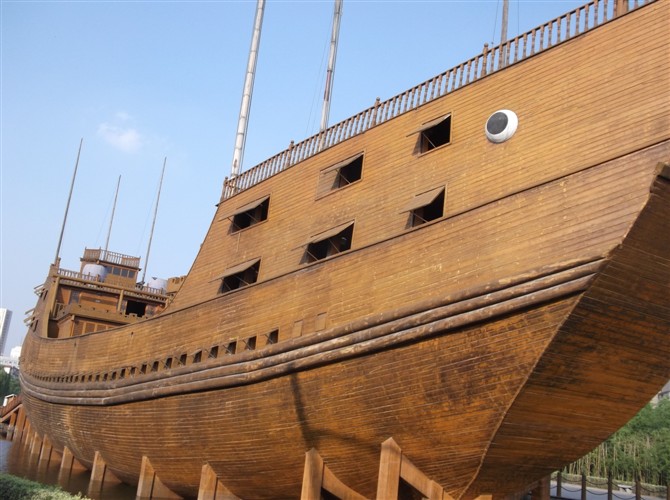  p>南京郑和宝船遗址公园坐落于600年前的龙江 a target="_blank"