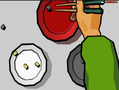 夹豆子