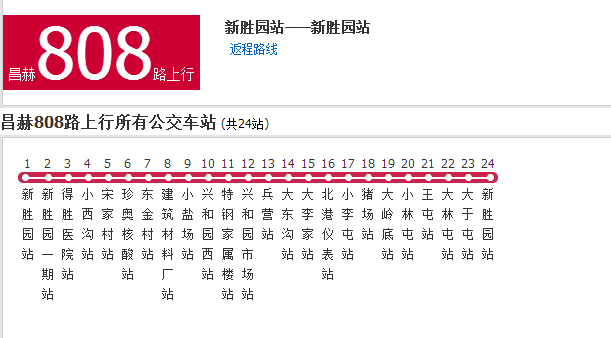 大连公交昌赫808路