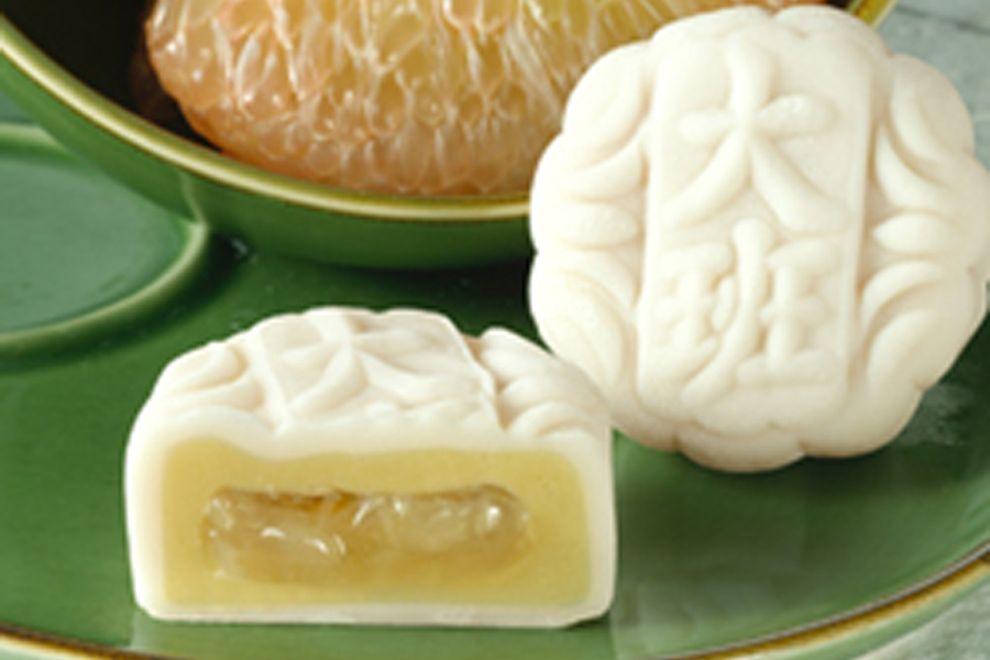 白芝麻冰皮月饼