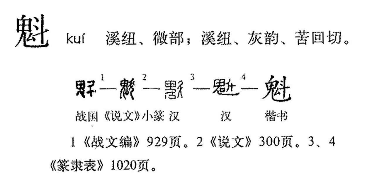  p>魁(拼音:kuí),汉语一级通用规范汉字(常用字).