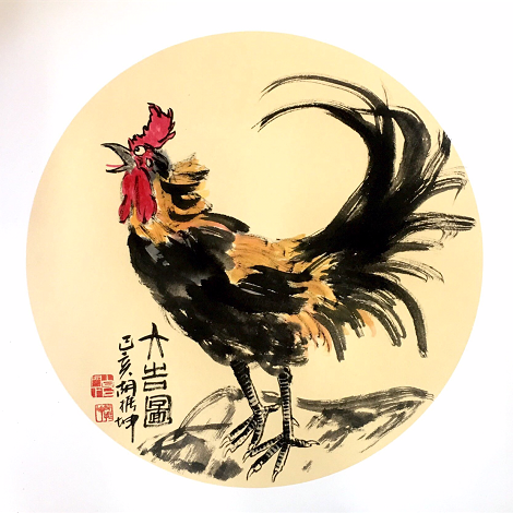  p>胡振坤,齐派著名画家,师从齐展仪,王东常.