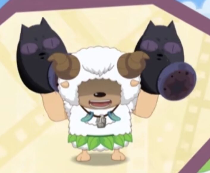 羊大力爸爸.身材魁梧