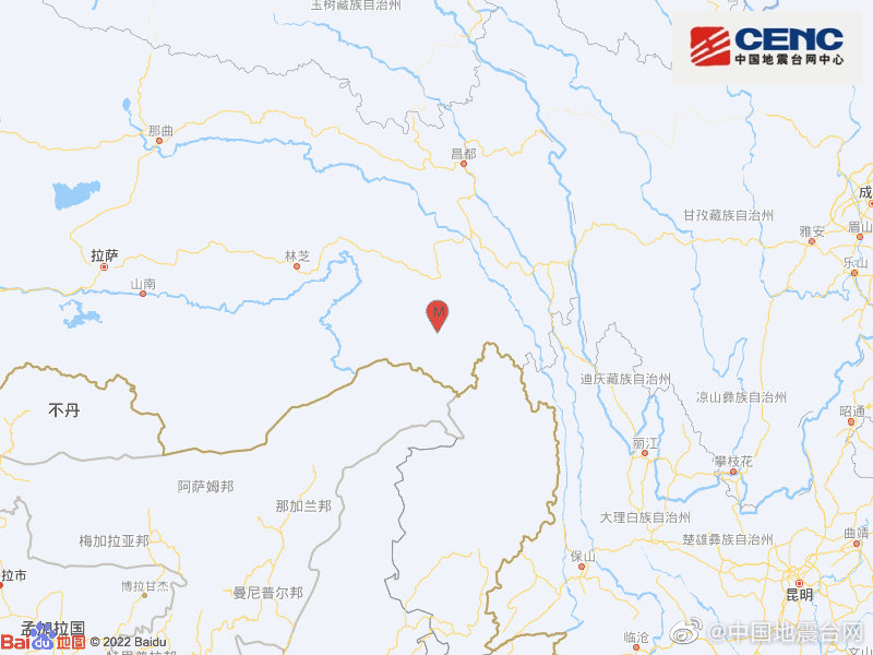 2022年10月8日察隅3.0级地震