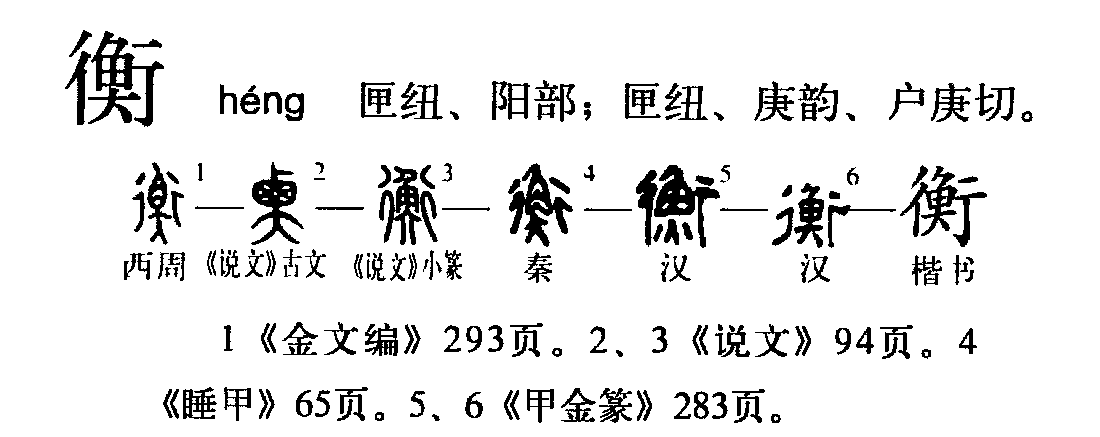 衡（汉语文字）_百度百科