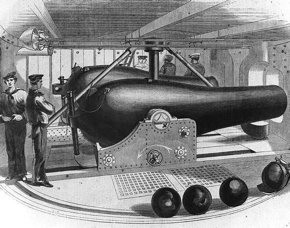  p>达尔格伦炮是一种前装滑膛炮.